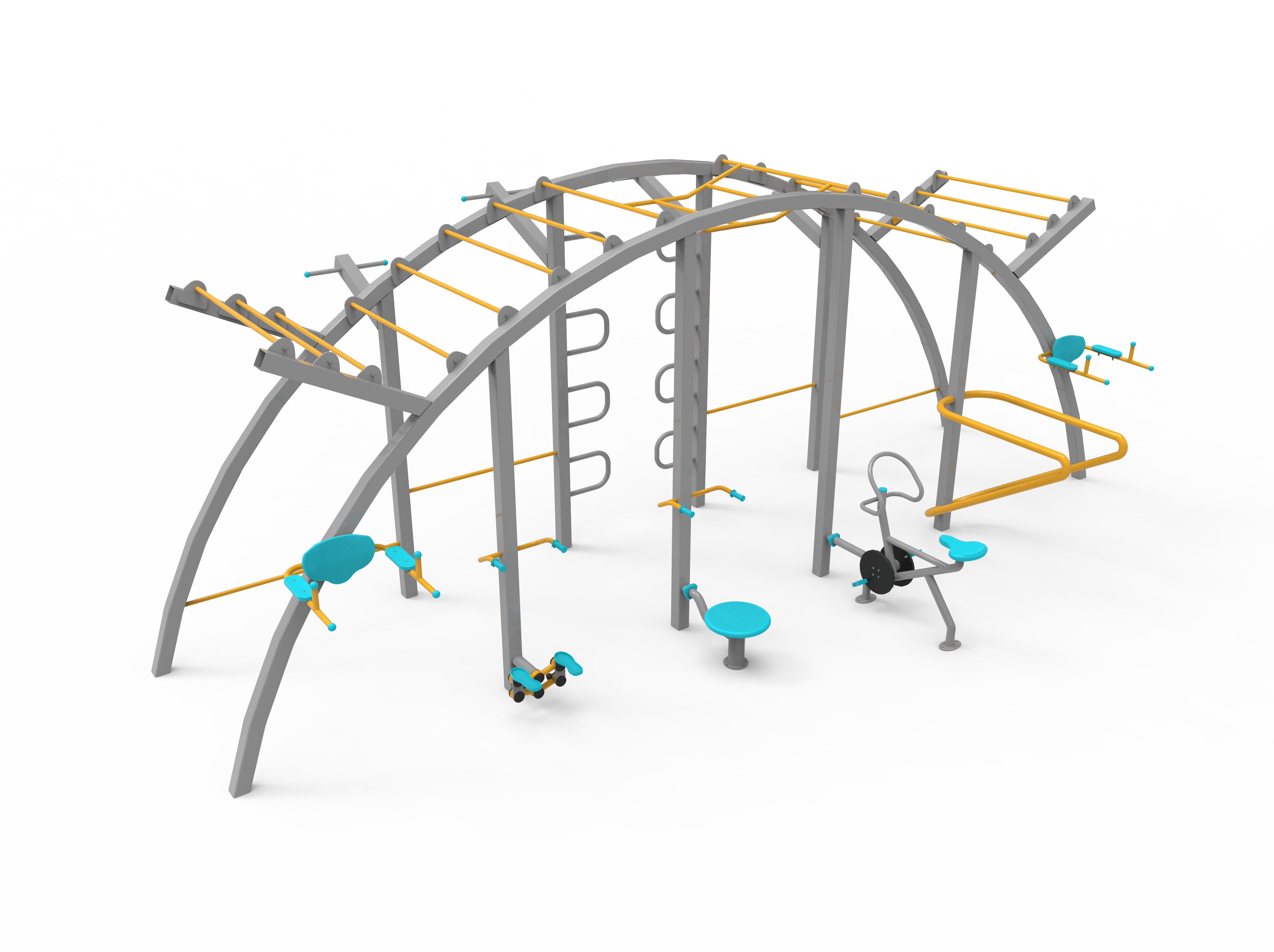 Fitness Station Aleti E-FS-500 | Dış Mekan Spor Aletleri | Erse Kent Mobilyaları